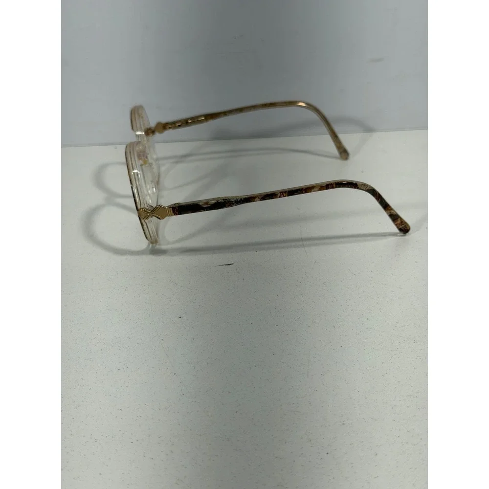 Safilo Vintage Oversized Square Eyeglasses Clear Tortoise Made in Italy 53 15